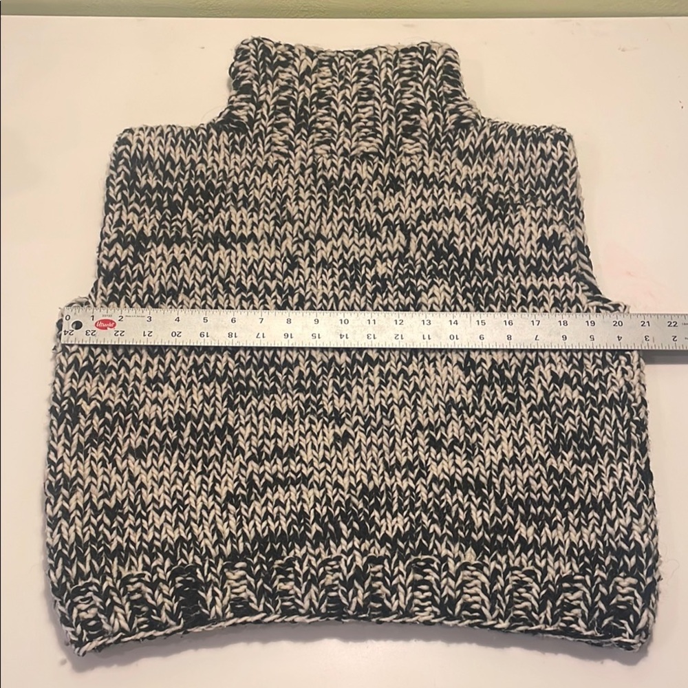 Black and White Knit Sweater